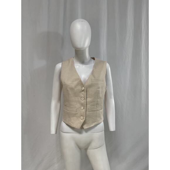 Veronica Beard 'Bennett' White Vest Size 6 - Picture 2 of 5